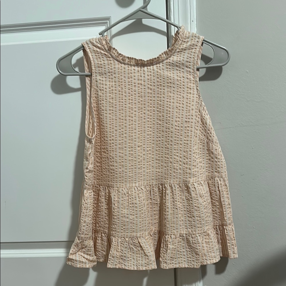 Universal Thread Striped Ruffle Top